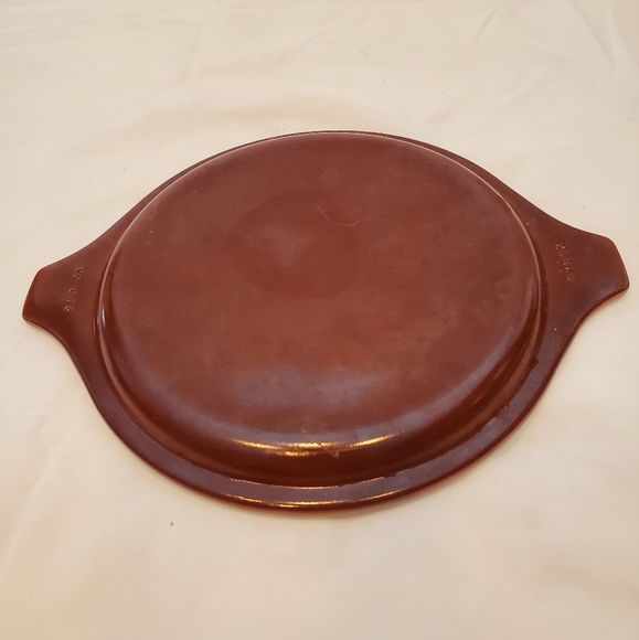 Pyrex 20-C13 Vintage Brown & White Casserole Baking Dish Cover Lid - Picture 3 of 8